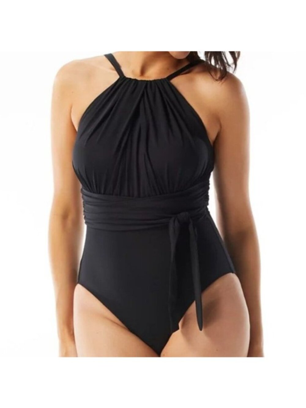 Coco Reef 36C Wrap Belt Keepsake High-Neck Grecian Swimwear One-Piece Swimsuit - Picture 8 of 8